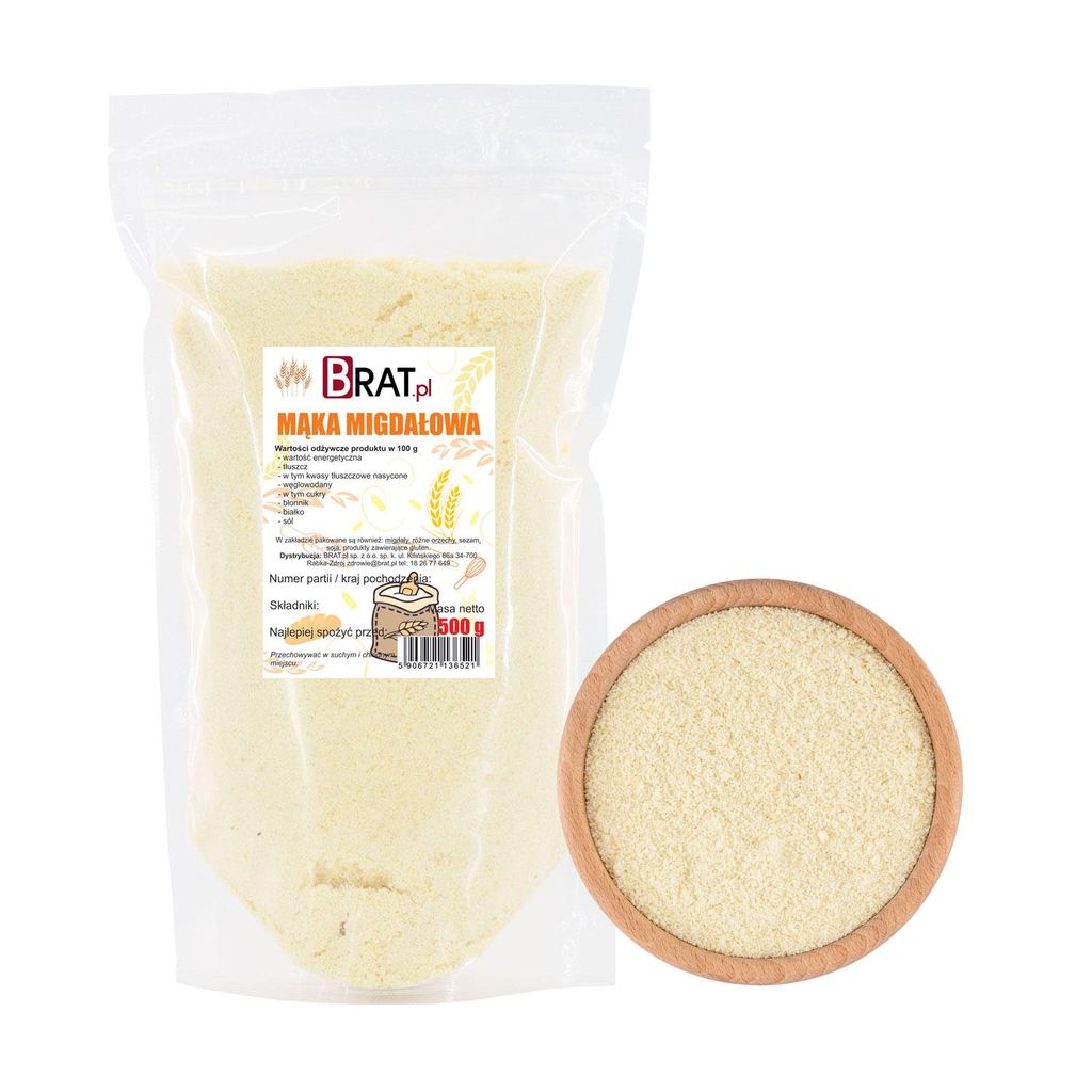 Mąka migdałowa 500g Brat.pl Zdjęcie produktu 