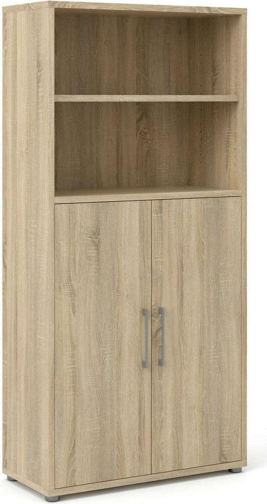 Kommode Louna, Wohnzimmerbuffet, Wohnzimmer-Sideboard, Moderne Küchen-Speisekammer, 89x40 h186 cm, Eiche