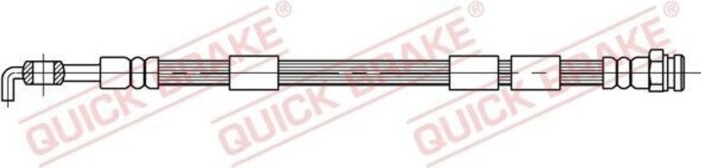 QUICK BRAKE 50.400 Bremsschlauch für MAZDA 6 Kombi (GH) 6 Schrägheck (GH) 6 (GH)