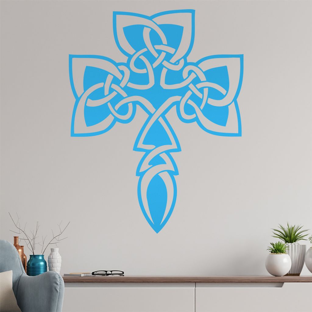 Keltenkreuz Wandtattoo in 6 Größen - Wandaufkleber Wall Sticker - Dekoration, Küche, Wohnzimmer, Schlafzimmer, Badezimmer