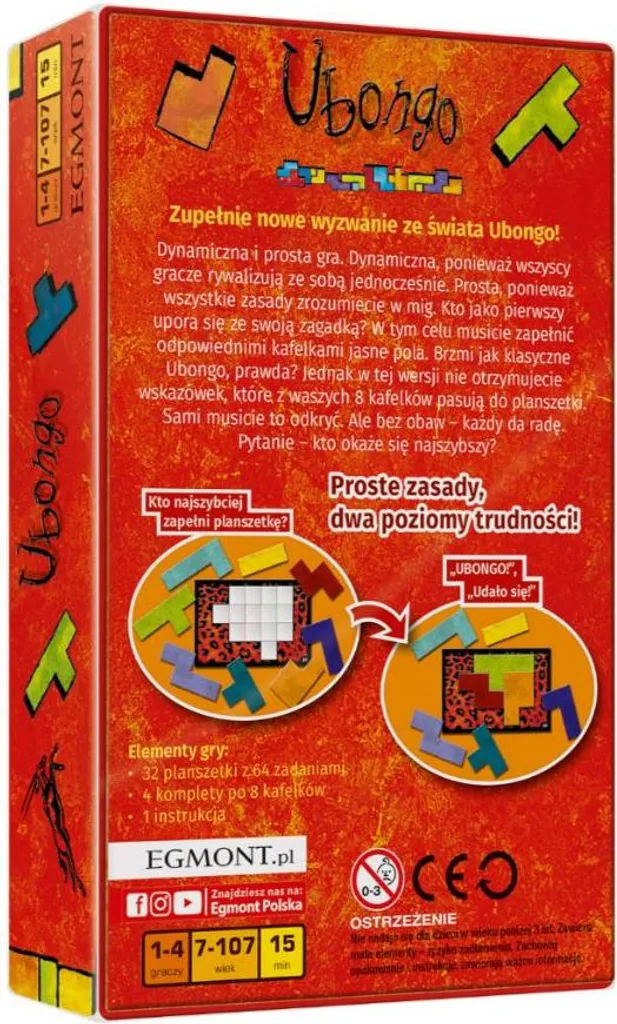 Ubongo Classic Travel 60707 : Puzzle Géométrique Rapide Format Poche