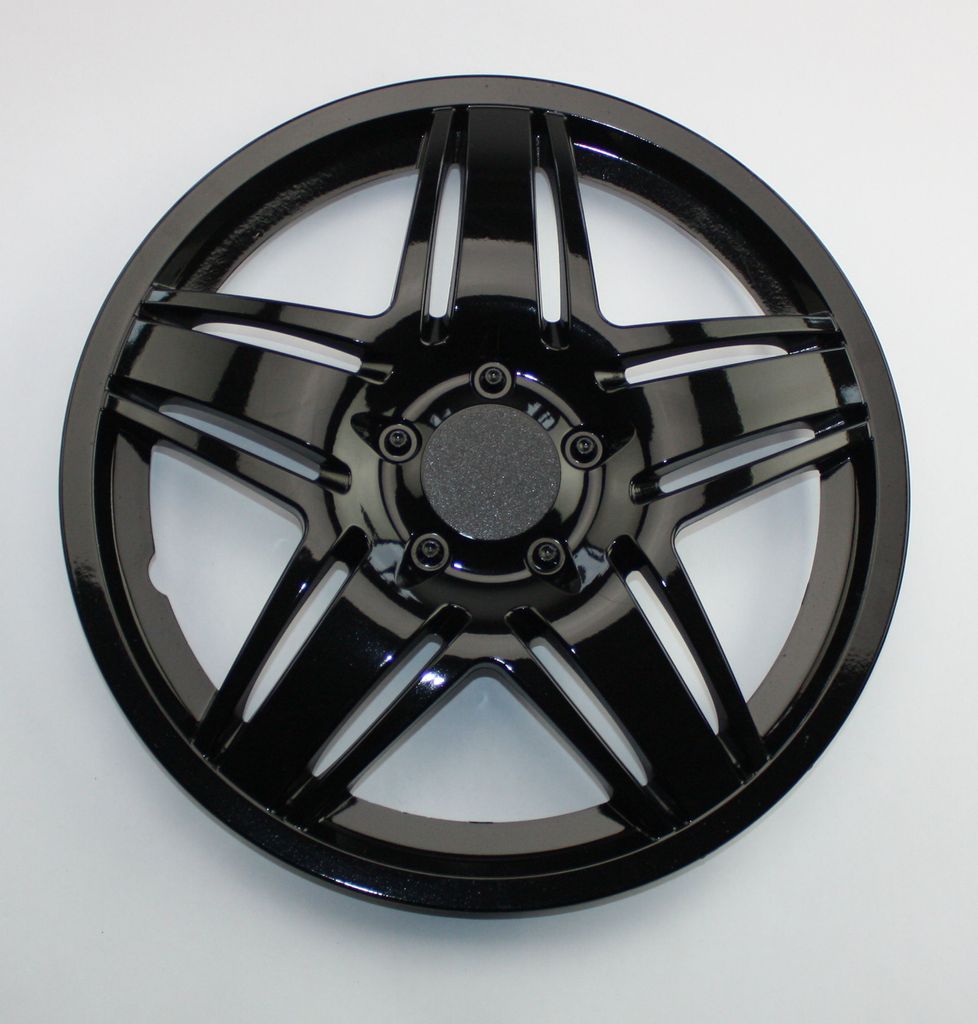 SET Radkappen Radzierblenden 4er Satz 15 STAR black