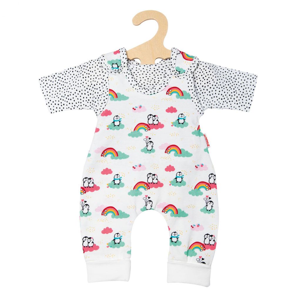 Puppen-Strampler + T-Shirt Pinguin 35-45cm Produktbild 