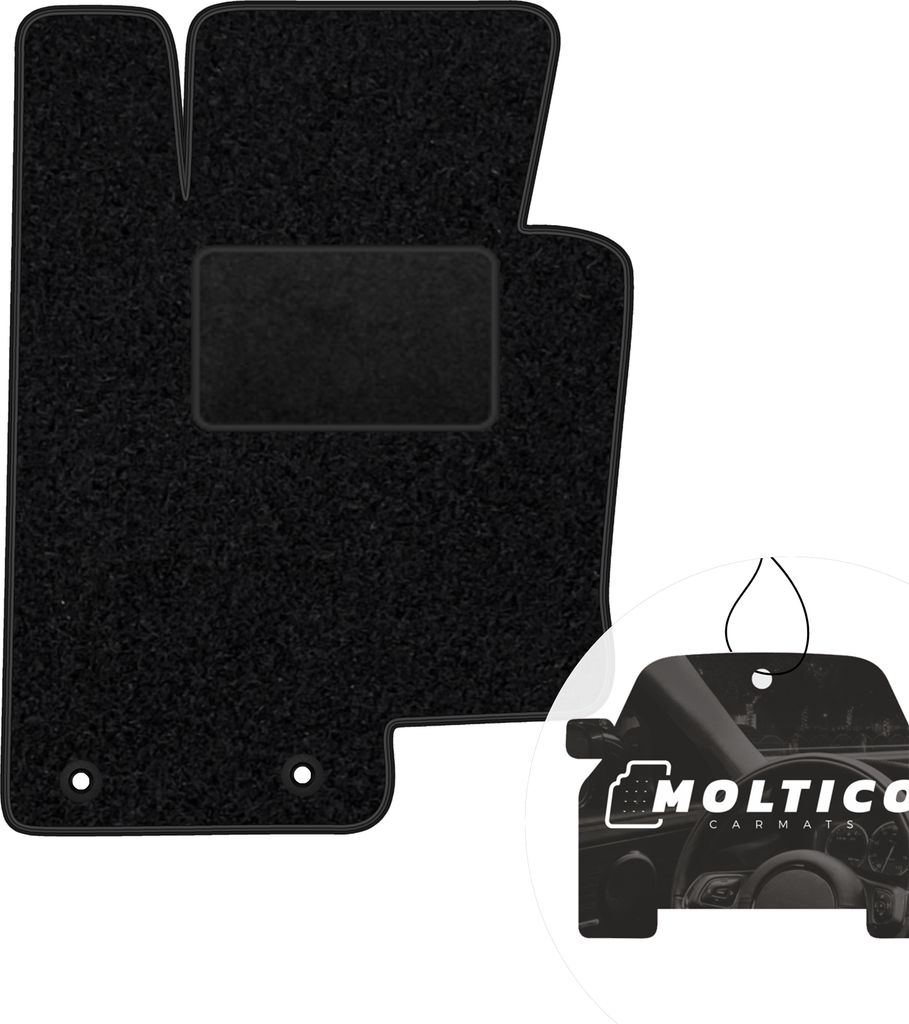 moto-MOLTICO Fahrer Fußmatte Auto Velours Fahrerseite Autoteppiche Schwarz Fahrermatte 1-teilig passend für Kia Optima 2012-2015