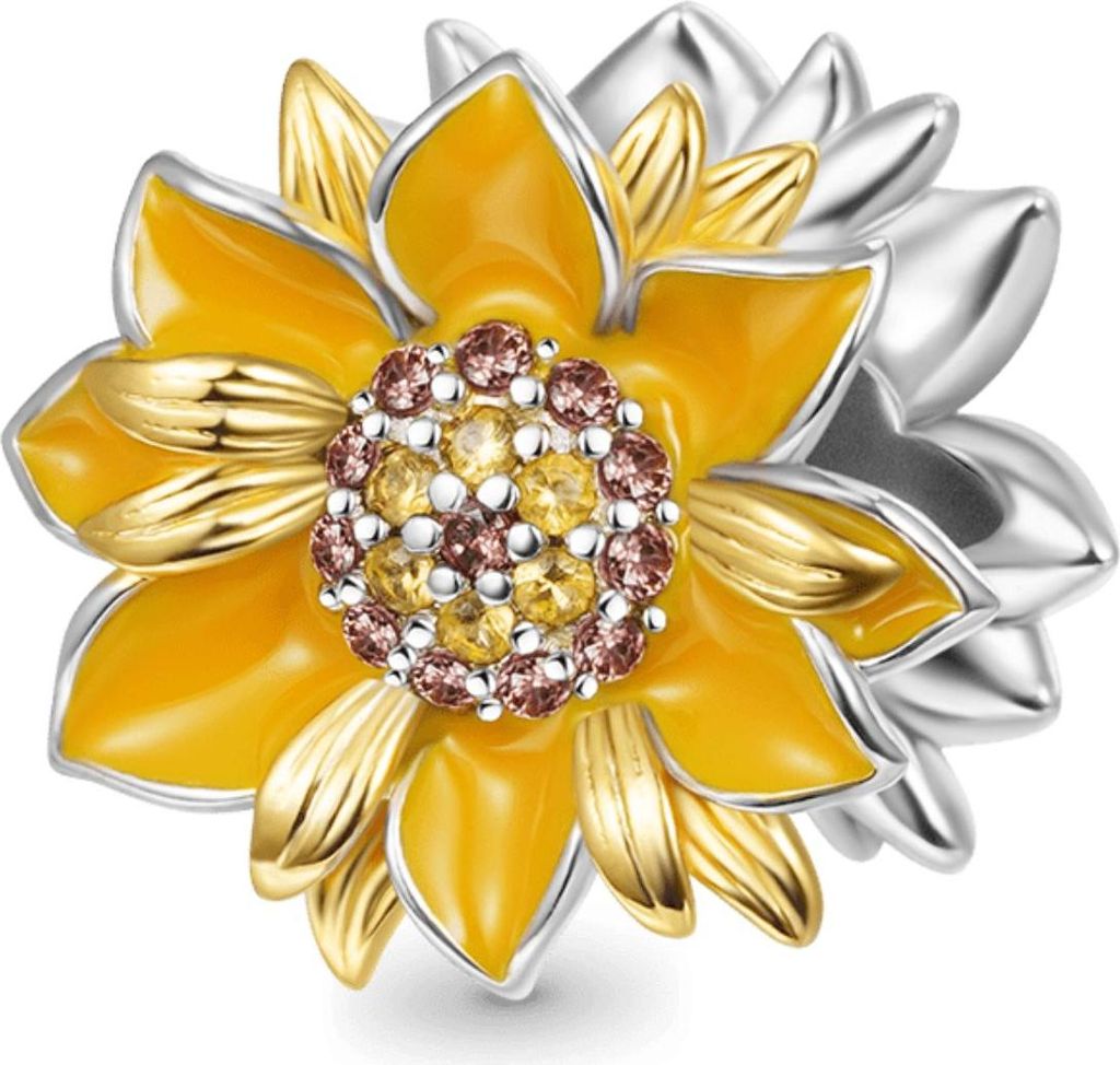 Gnoce Charm Sonnenblume GGC050 Silber