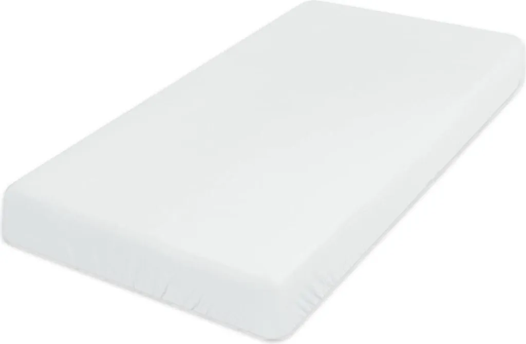 Drap-housse mousseline 70x140 blanc anti-transpiration pour lit enfant