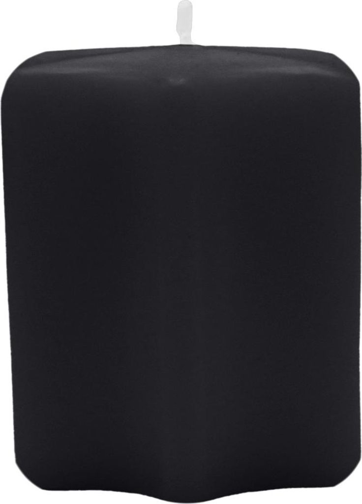 Sternkerzen Schwarz 60 x Ø 60 mm, 8 Stück