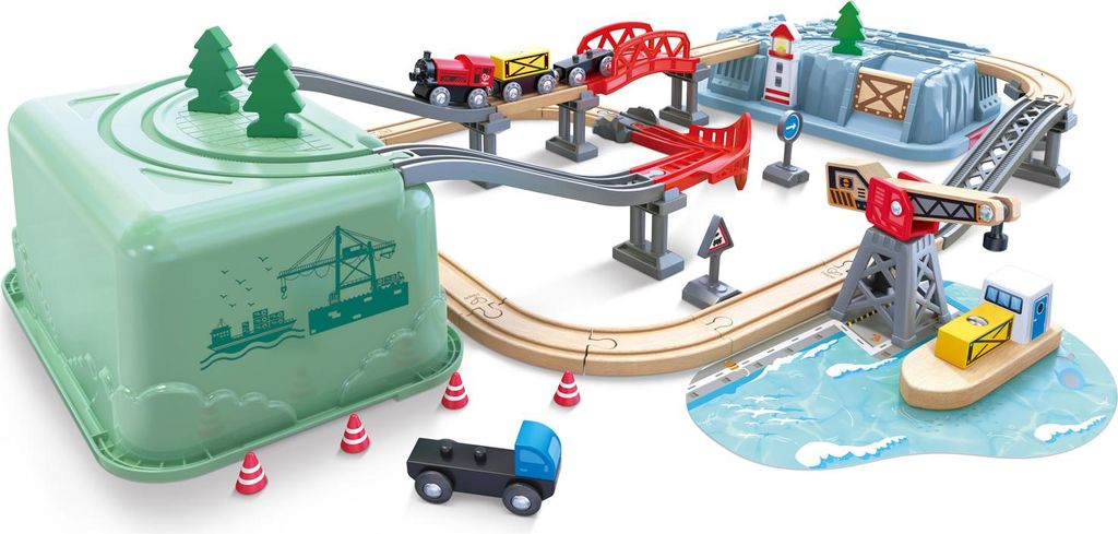 Eisenbahnschienenset im Karton - Dock Produktbild 