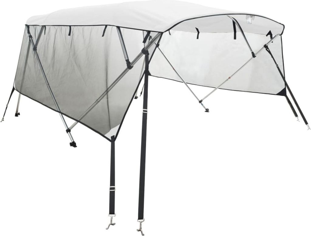 3-Bow Bimini-Top mit Mesh-Seitenteilen 183x(170-182)x137 cm