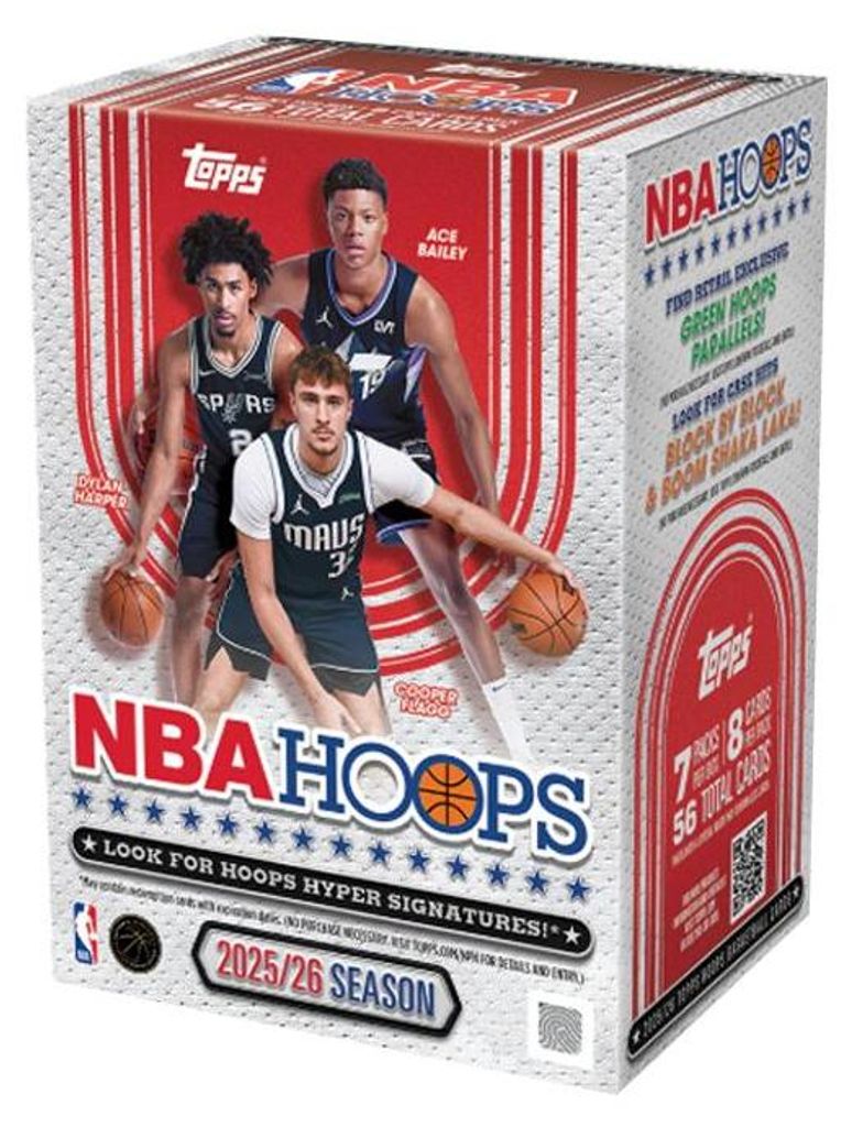 2025-26 Topps NBA Hoops Value Box (wersja angielska) Zdjęcie produktu 