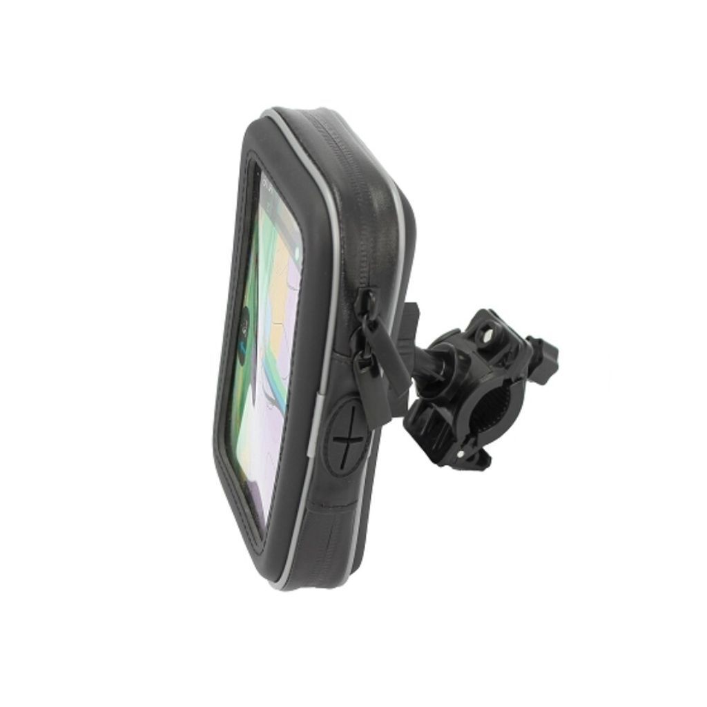 Navi Handy Halter 16 x 10cm GPS PDA Navigation Smartphone Halterung für Roller Motorräder Quads universal wasserdicht, Bestigungsdurchmesser max....