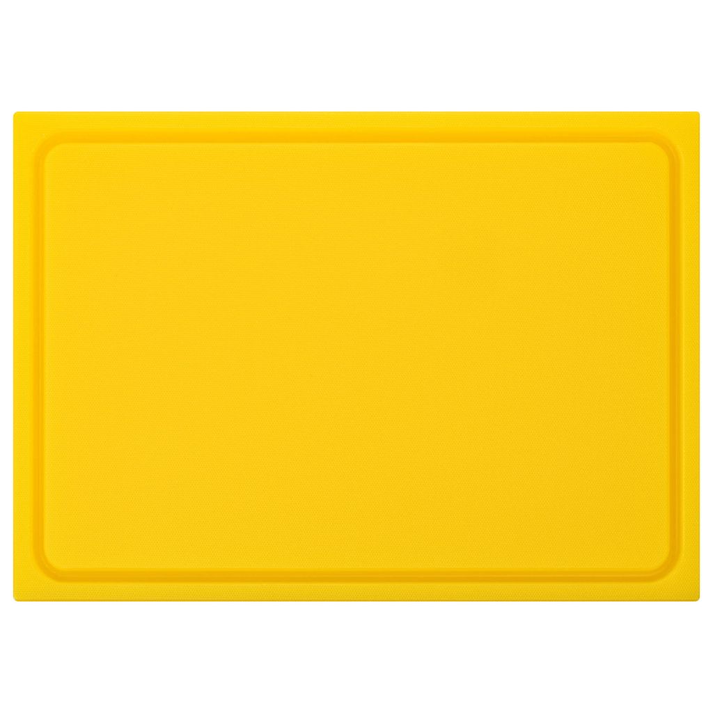 Schneidebrett gelb Saftrille 35x25x2cm
