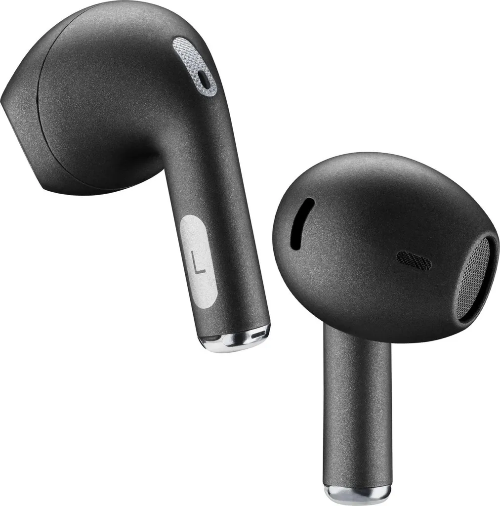 Écouteurs Bluetooth Crystal Cellularline TWS avec étui de charge Noir