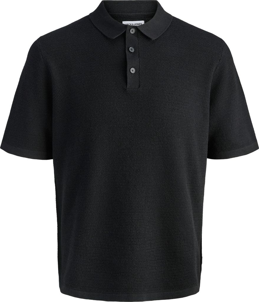 JACK & JONES Knit Polo-Shirt mit Knopfleiste und Kurzarm Größe: XXL