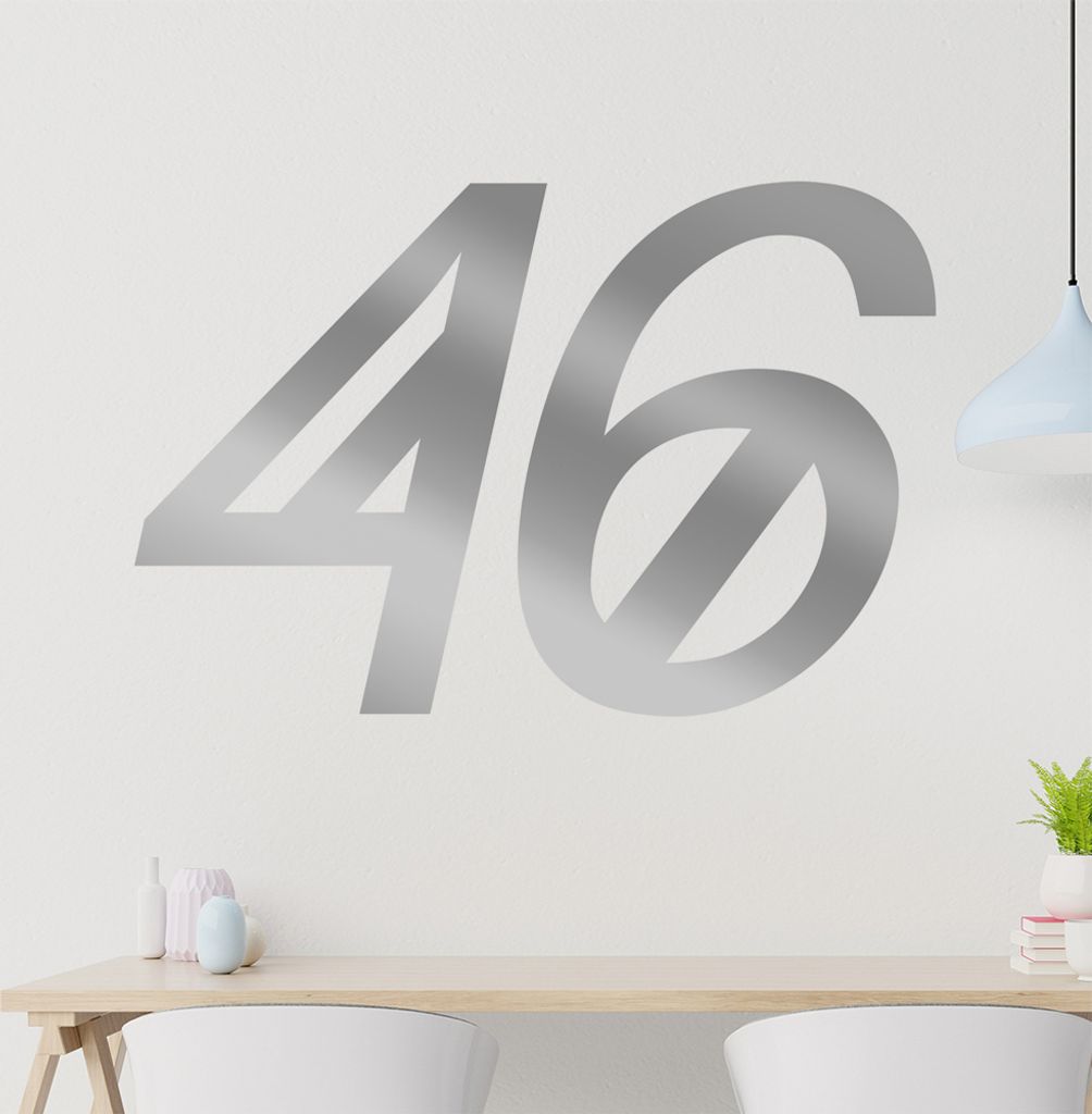 46 Wandtattoo in 6 Größen - Wandaufkleber Wall Sticker - Dekoration, Küche, Wohnzimmer, Schlafzimmer, Badezimmer