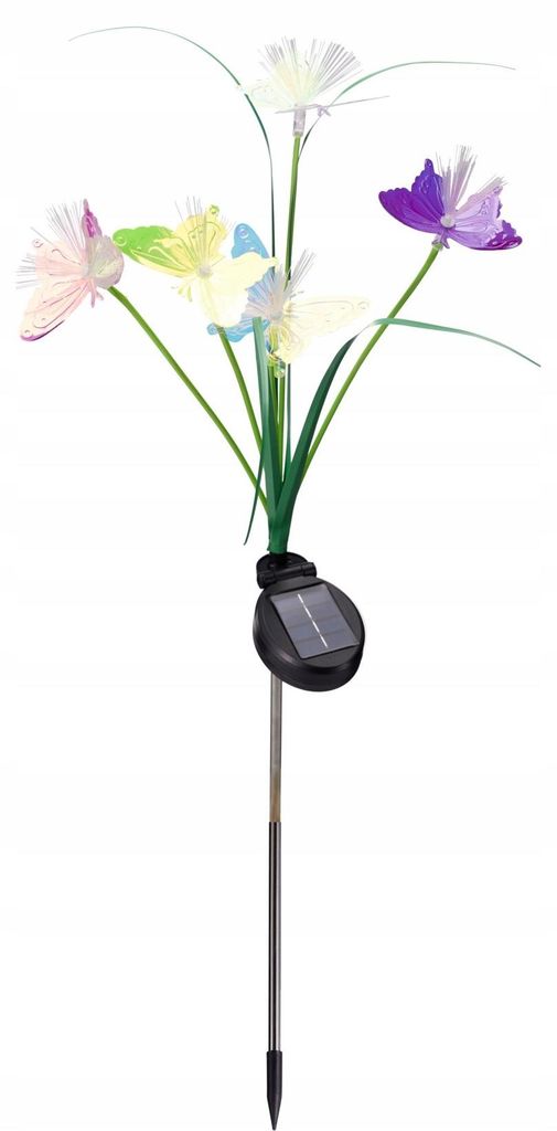 Solar Gartenstecker Schmetterlinge LED warmweiß 68 cm, 5 Produktbild 