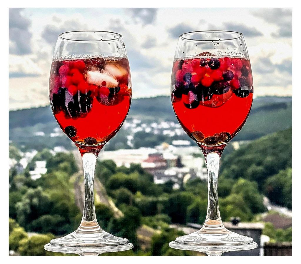 Aperol Spritz Gläser Achenbach - Lillet Wild Berry Gläser, 310ml, für Aperol Spritz, Lillet, Hugo, Amalfi, Cocktails, 6 Stück