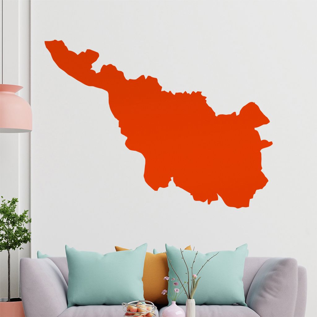KIWISTAR Bundesland Bremen - Bremerhaven Wandtattoo in 6 Größen - Wandaufkleber Wall Sticker - Dekoration, Küche, Wohnzimmer, Schlafzimmer, Bade...