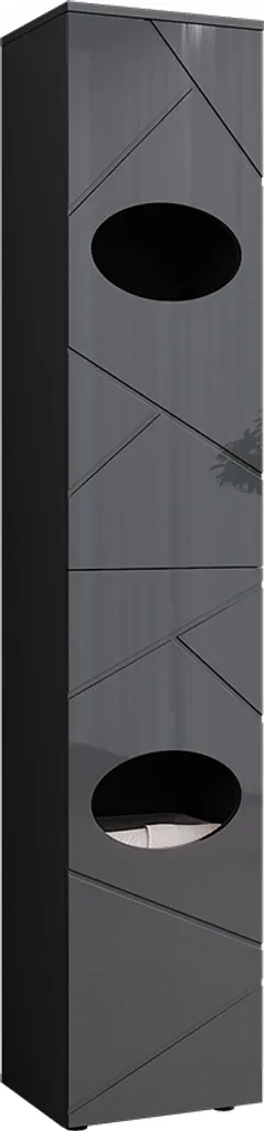 Offerta Armadio Bagno Vicco Irma Antracite Lucido | 37,2 x 192 cm - 7