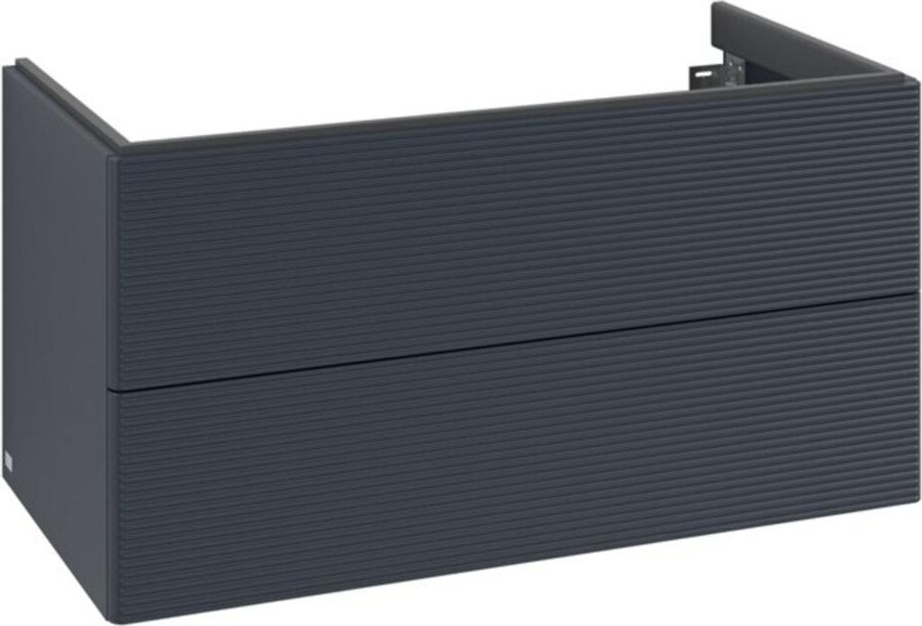 V&B Waschtischunterschrank Auszugbeleuchtung Antao 98,8x50,4x49,6cm, m Front, md bl. m Lac