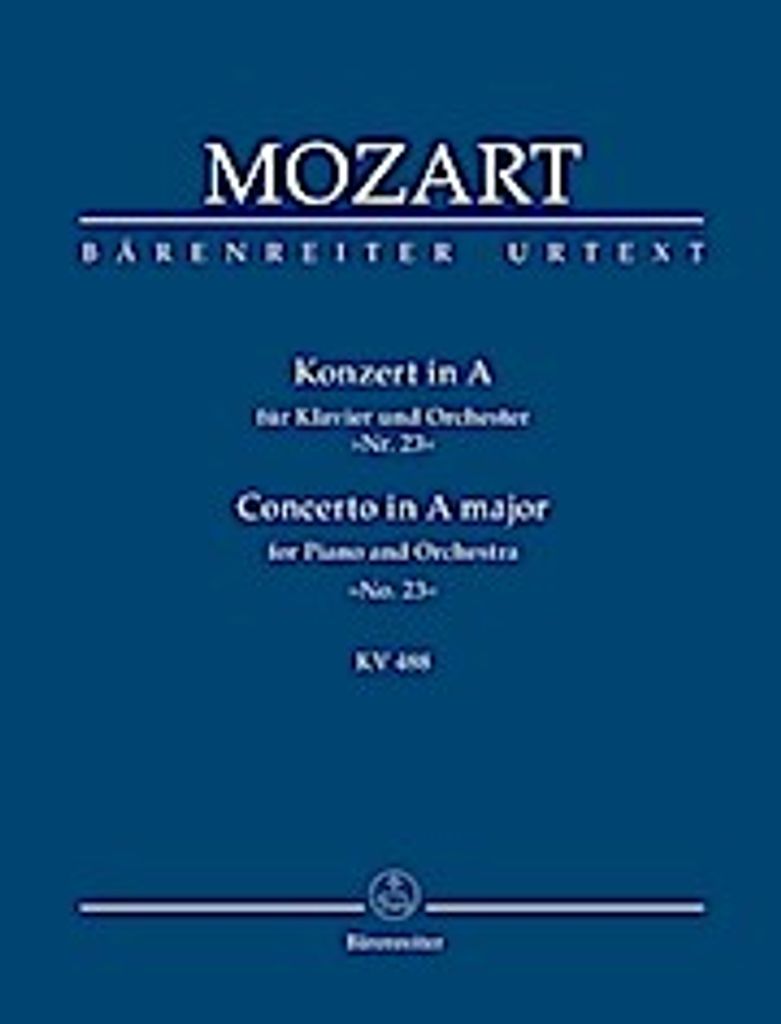 Konzert in A für Kalvier und Orchester 'Nr. 23' KV 488