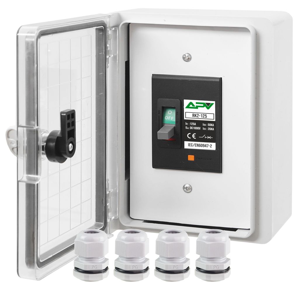 MCCB DC Leitungsschutzschalter 125A / 1000V DC 2Polig mit Produktbild 