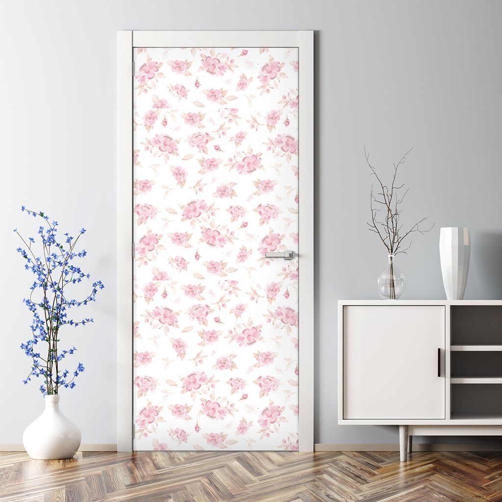 Dekorative Tür Wandaufkleber Wandtattoo selbstklebend Klebefolie Patchwork Vintage 70 x 200 cm