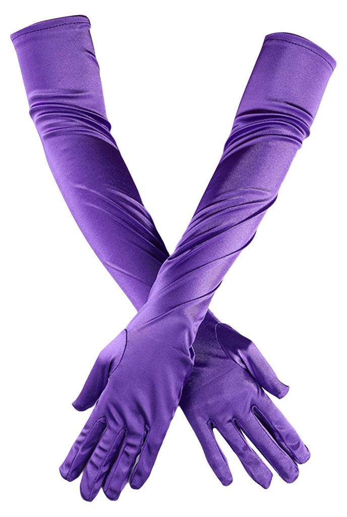 1 Paar superweiche, elastische, farbechte und waschbare Hochzeitshandschuhe aus Satin in leuchtenden Farben. Die langen, dekorativen Satinhandschuh...