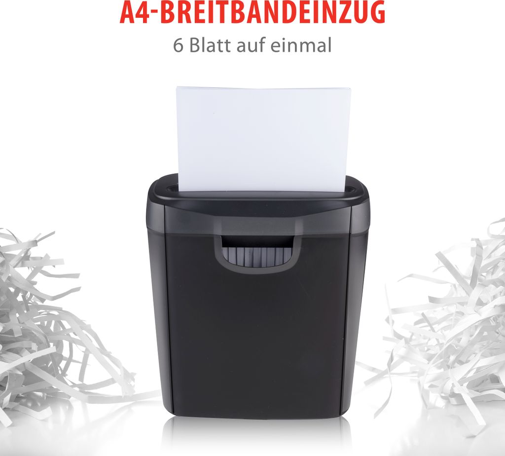 alpina Aktenvernichter 190W - Papierschredder Kreditkarten Produktbild 4