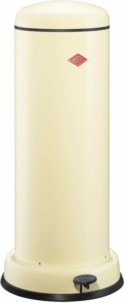 WESCO 134731-23 BIG BASEBOY 30 Abfalleimer in MANDEL mit 30 Liter Volumen / Treteimer / Mülleimer