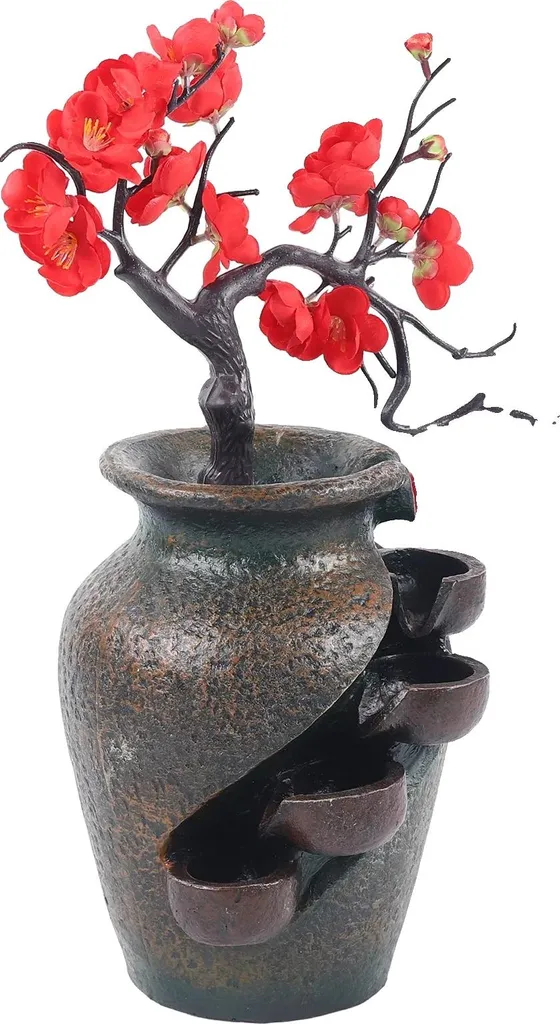 Fontaine de table d'intérieur marron au design élégant - Modèle Zen L25