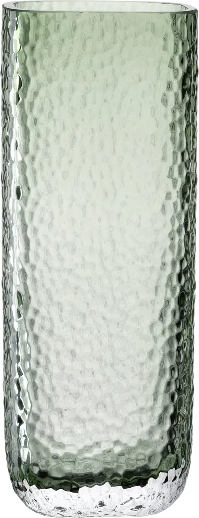 Vase en verre vert Leonardo Martello 27 cm pour fleurs et décoration