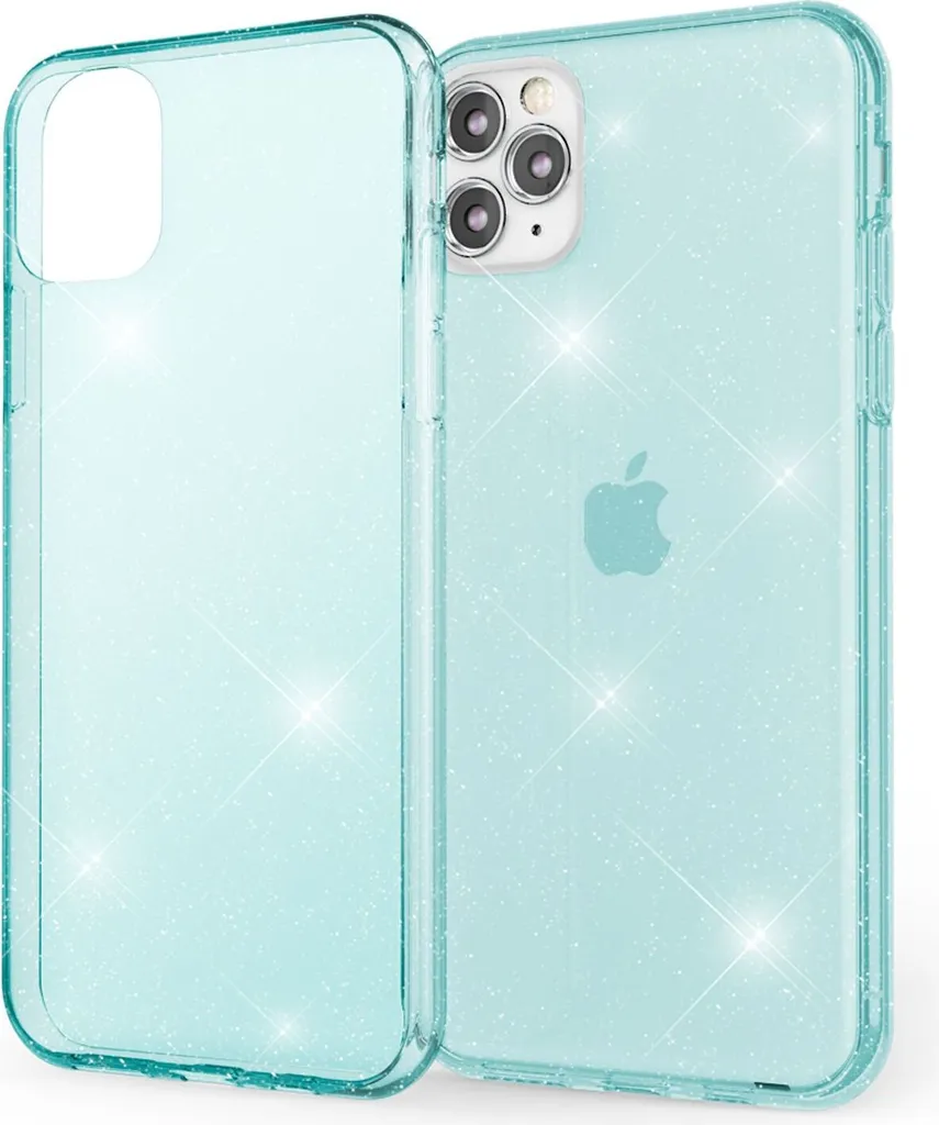 Custodia iPhone 11 Pro Max NALIA: Protezione Blu Glitter per Mamme