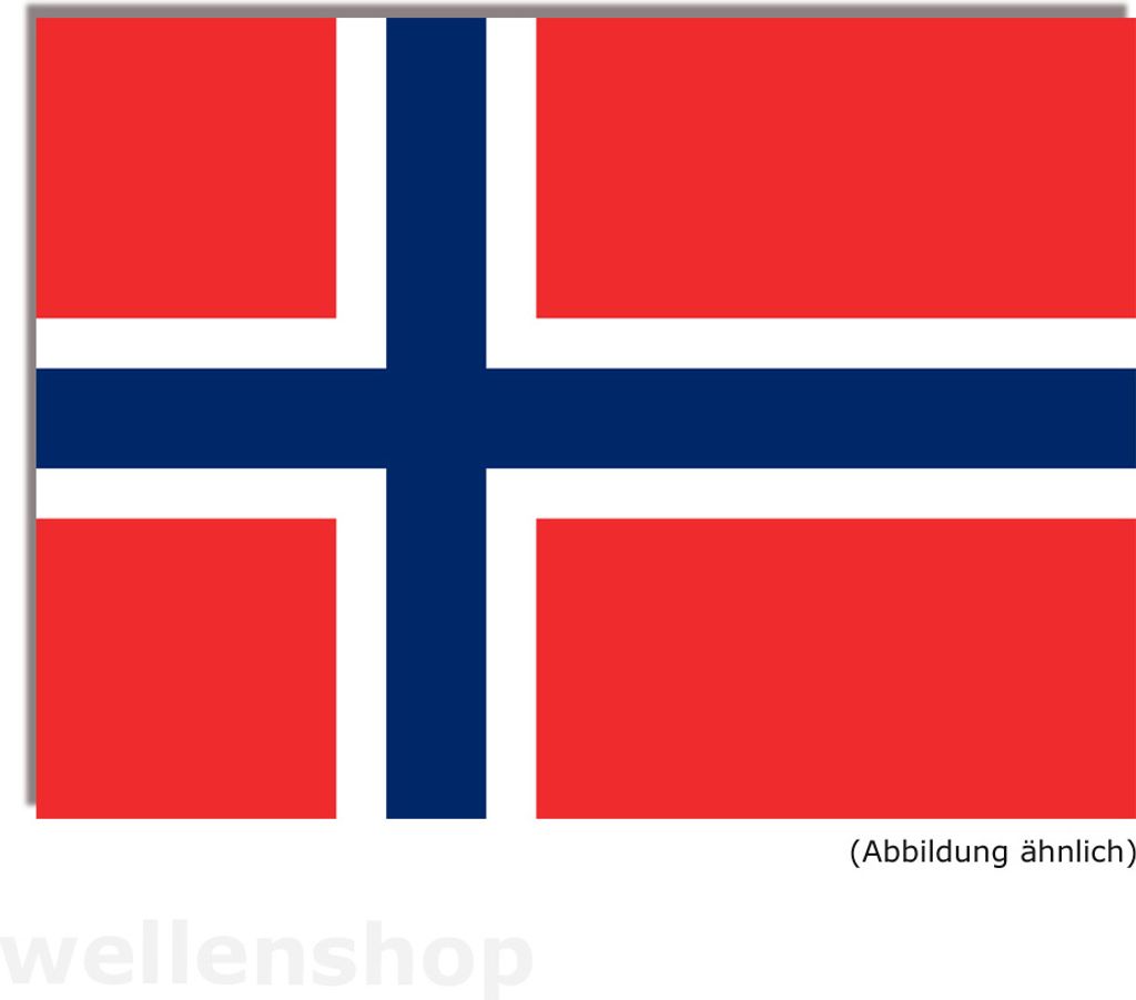 Flagge Norwegen 50 x 75 cm Polyester uv-beständig & robust Produktbild 