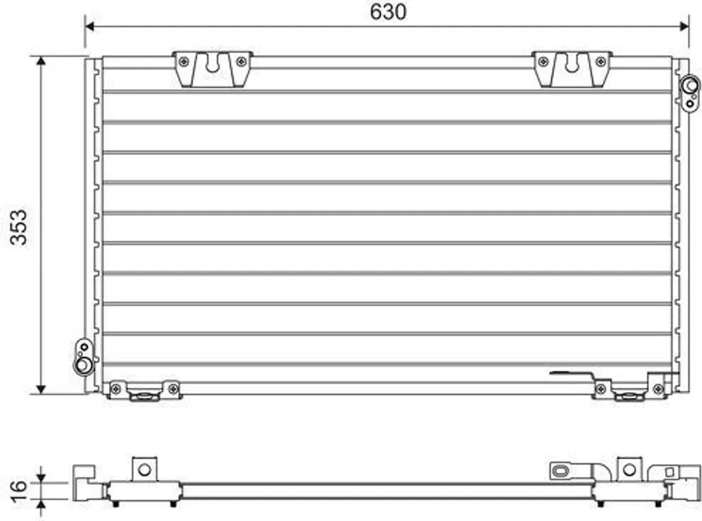 Condenseur de Climatisation Valeo pour Toyota Celica - Qualité OE 817634