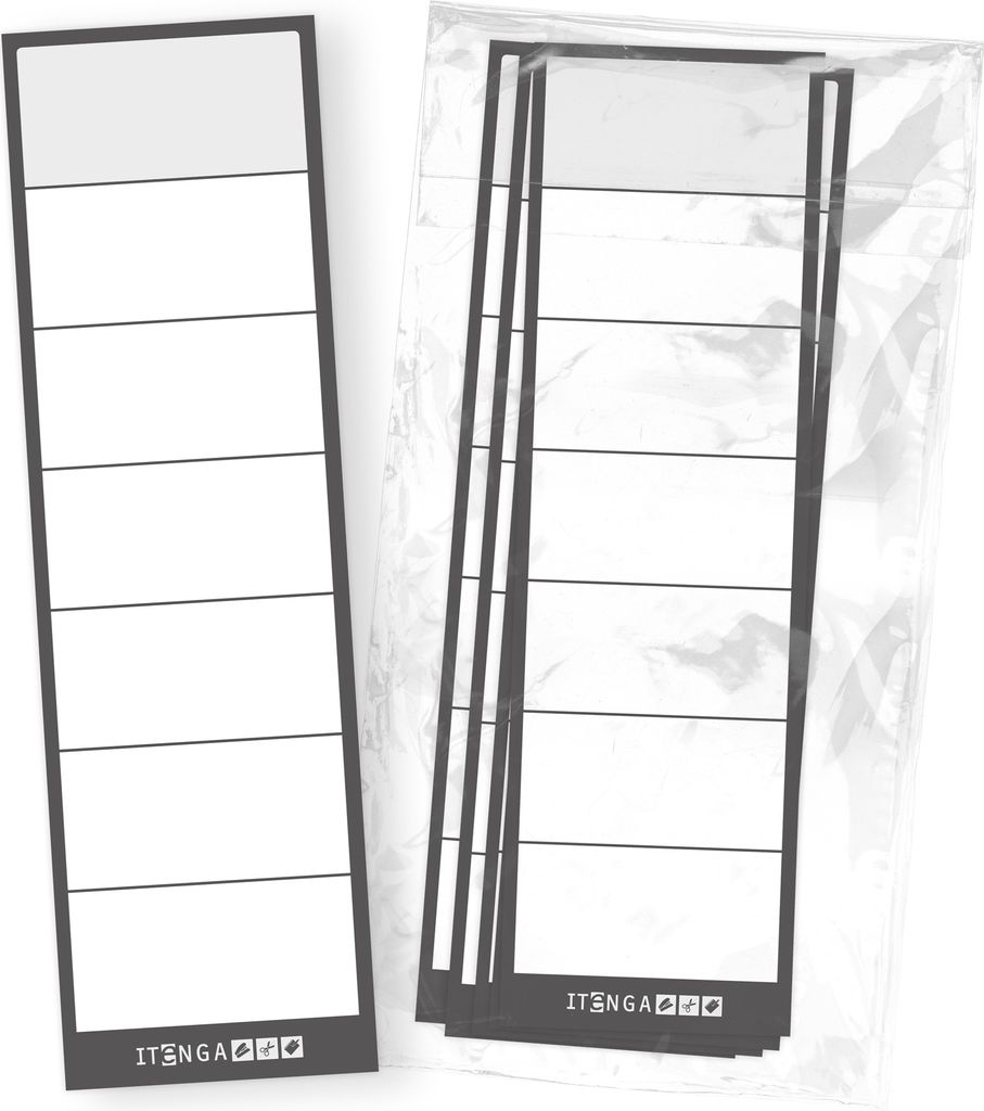 itenga 10x Ordnerschild Rückenschild beidseitig Produktbild 