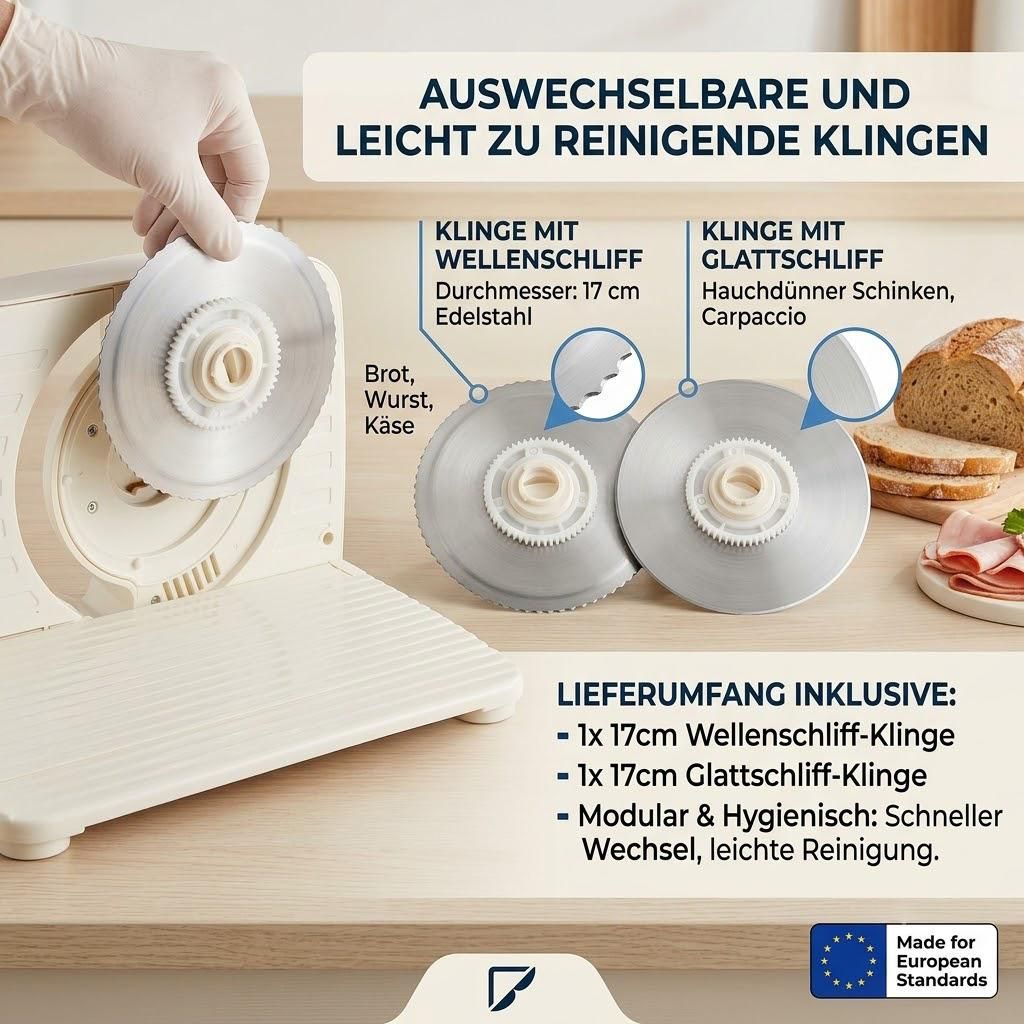 Allesschneider, Elektrischer Allesschneider, 250 W, mit 2