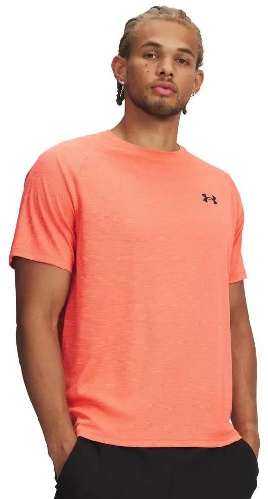 Under Armour Tech Textured SS Herren Venom Red M