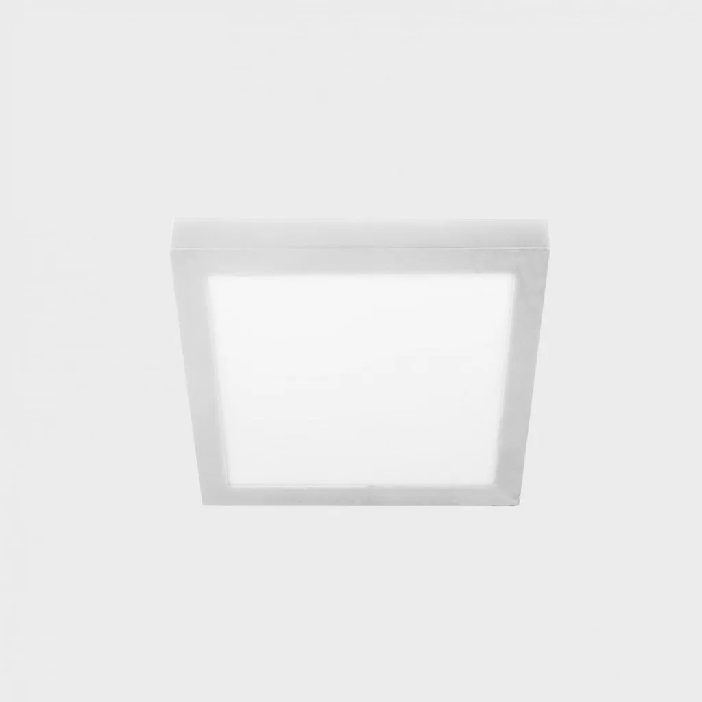 Plafonnier LED extra-plat 6W 3000K DALI blanc pour un éclairage tamisé