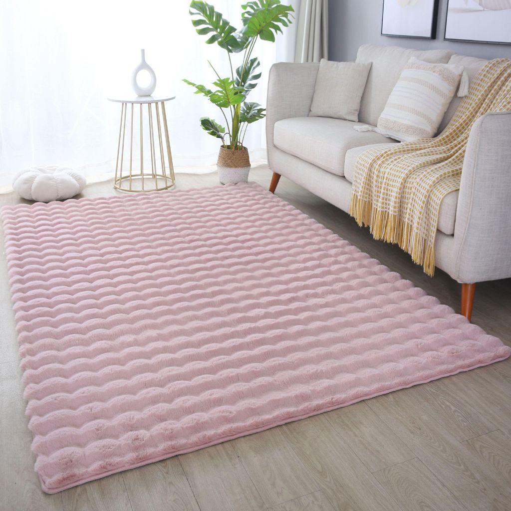 Homebyhome Puszysty Dywan z Wysokim W?osiem do Salonu Zdjęcie produktu 