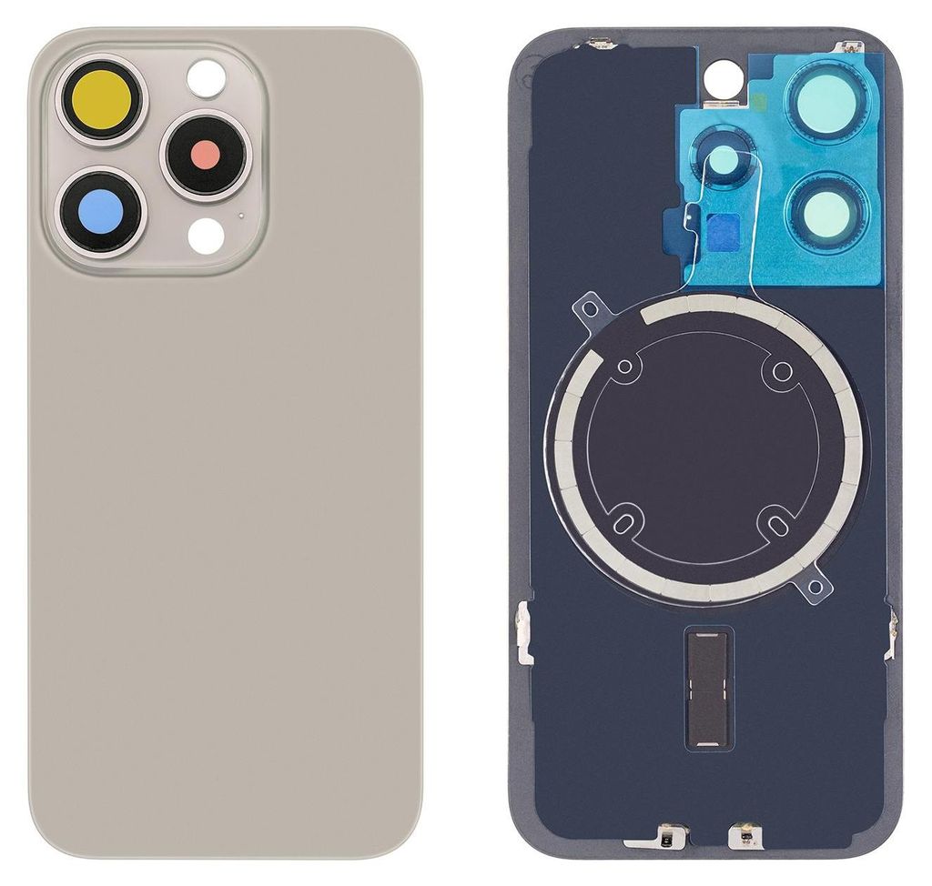 iPhone 15 Pro Backcover Titan Natur