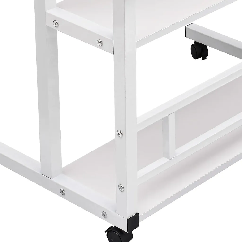 Table Basse Réglable sur Roulettes - Bureau d'appoint pour Ordinateur - 8