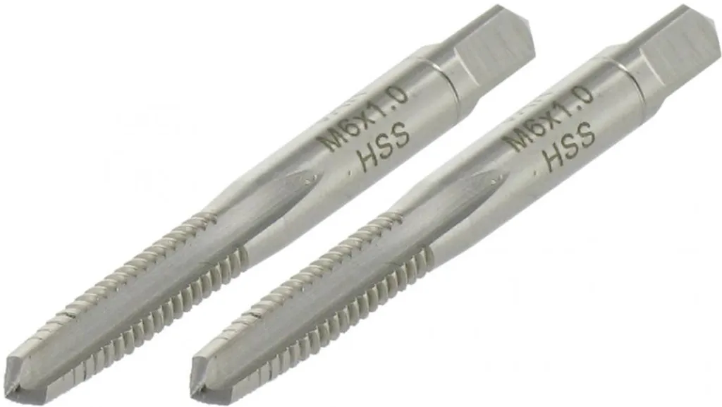 Lot de 2 Tarauds de Finition VAR M6 x 1 en Acier HSS pour Cycles VAR