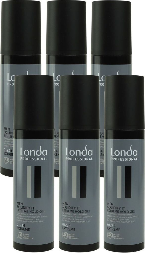 Londa Men Solidify It 6 x 100 ml extrem Haargel Set Produktbild 
