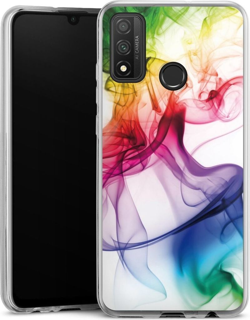 DeinDesign Slim Hülle für Huawei P Smart (2020) Silikon Case Ultra Dünn Handyhülle Farbe Regenbogen Wasser