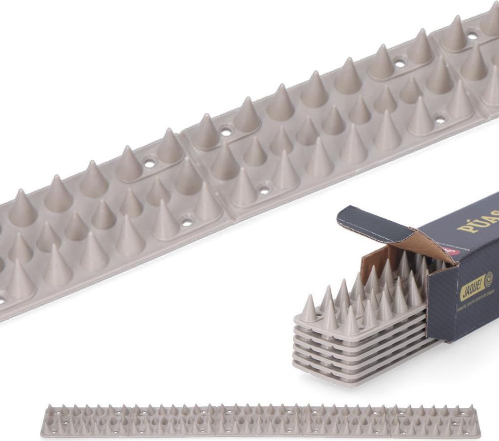 Abschreckung für Katzen. Packung mit 6 Stück. 50 cm Farbe Stein