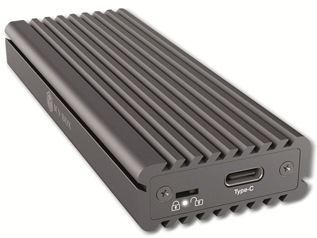 Geh. IcyBox USB 3.1 Typ-C M.2 NVMe SATA SSD Gehäuse extern Immagine del prodotto 