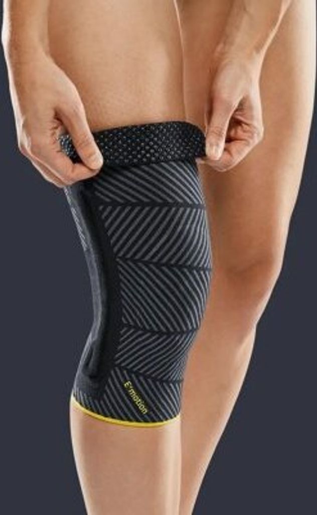 Kniebandage Genumedi E+motion 3.0 schwarz-gelb>>>>Gr. II