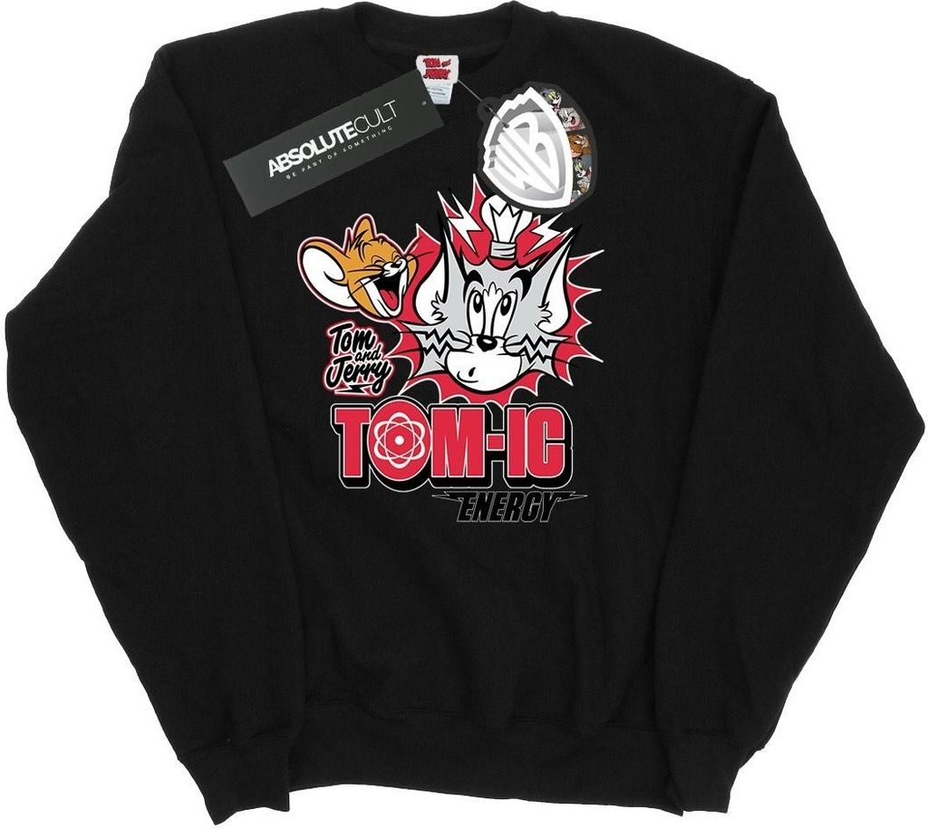 Tom And Jerry - "Tomic Energy" Sweatshirt für Herren BI46988 (L) (Schwarz)
