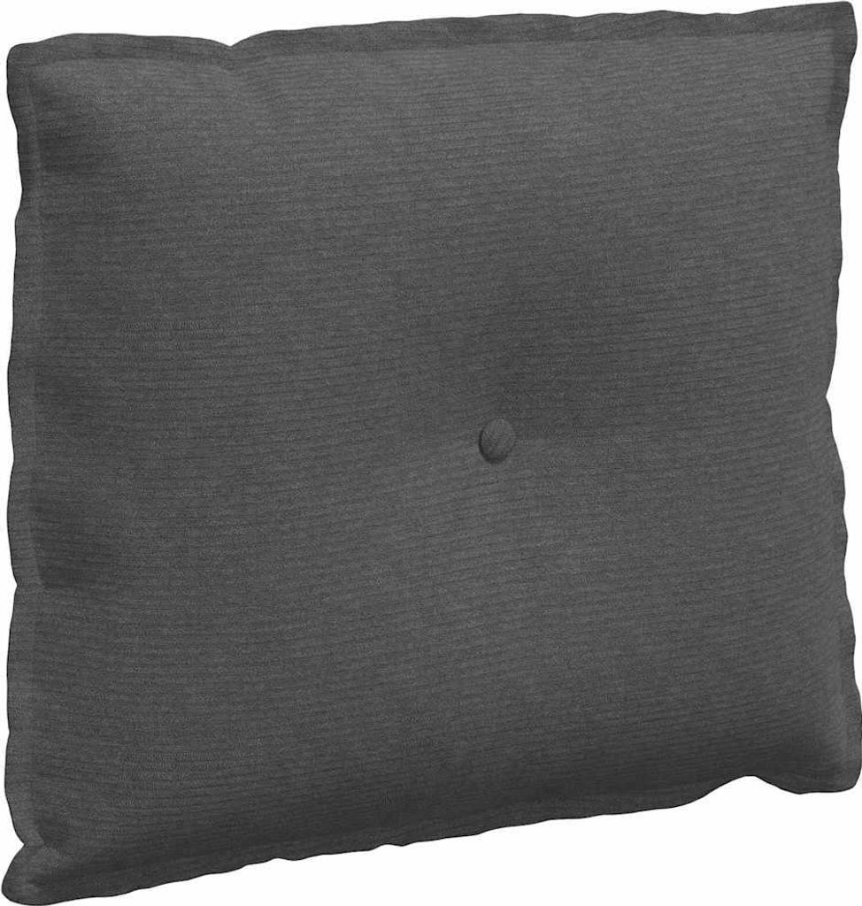 vidaXL Coussin dorsal gris foncé 60 x 50 cm Tissu velours Image du produit 
